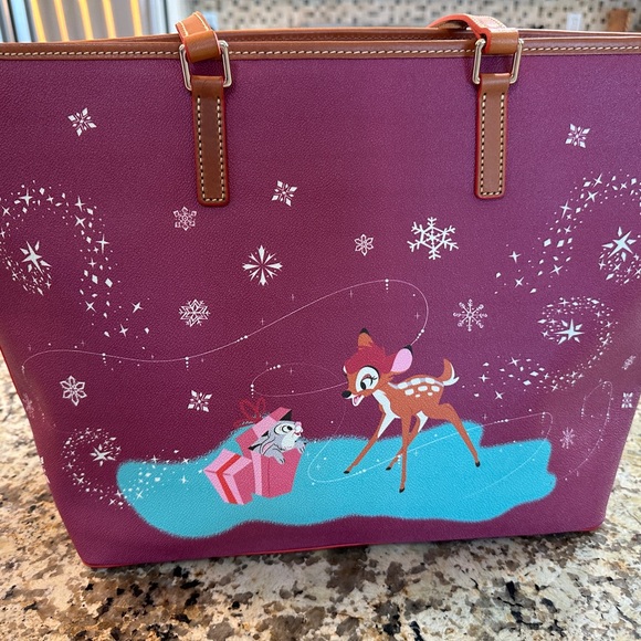Dooney & Bourke Red Tote Bag with Whimsical Design - Picture 4 of 11